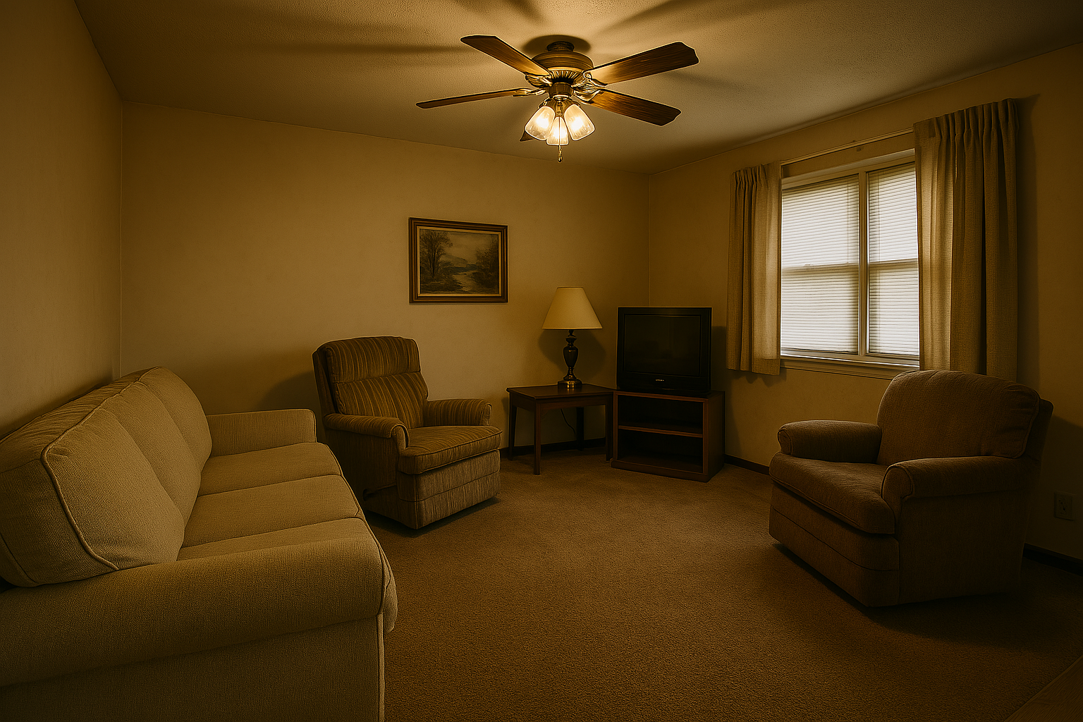 Living room before remodeling - L&S Remodeling